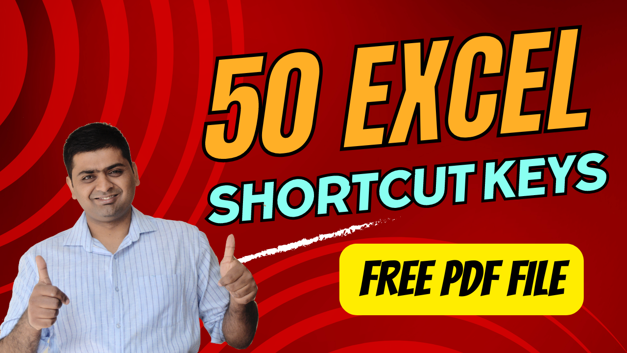 50 IMPORTANT  EXCEL SHORTCUT KEYS
