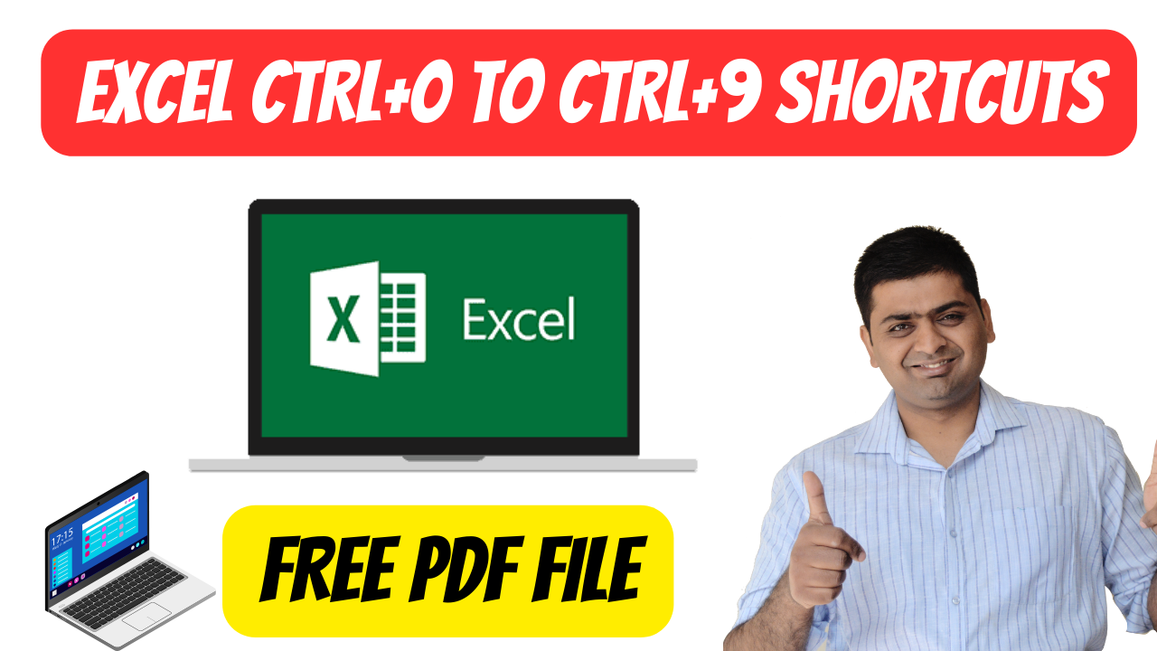 EXCEL CTRL+0 TO CTRL+9 SHORTCUTS