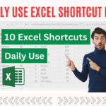 excel daily use shortcut keys