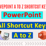 powerpoint a to z shortcut keys