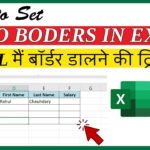 auto borders in ms excel