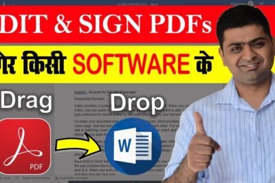 📝PDF FILE KO MS WORD MEIN EDIT  KAISE KAREIN:-
