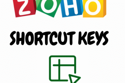 Know all the keyboard shortcuts for Zoho sheet