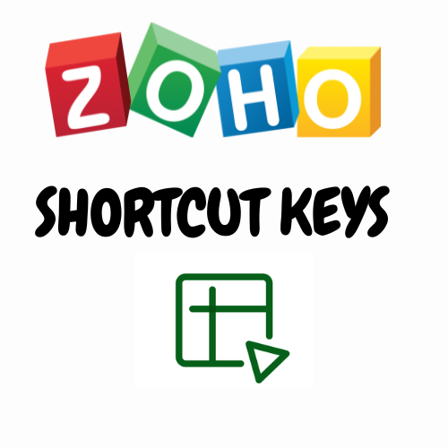 Know all the keyboard shortcuts for Zoho sheet